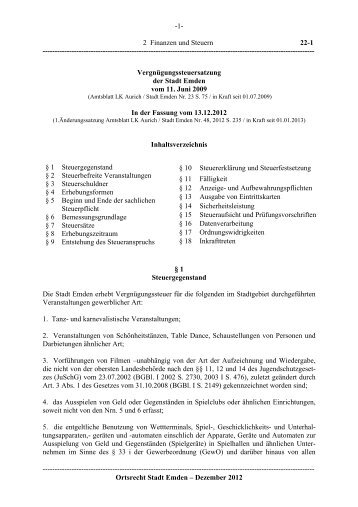 1- 2 Finanzen und Steuern 22-1 ... - Stadt Emden
