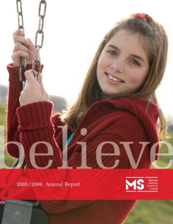 Annual Report E16 - Multiple Sclerosis Society of Canada