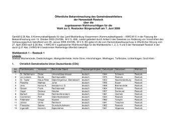 Kandidaten nach Wahlbereichen (PDF) - Wahlkompass