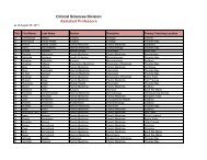 Clinical Sciences Division Assistant Professors