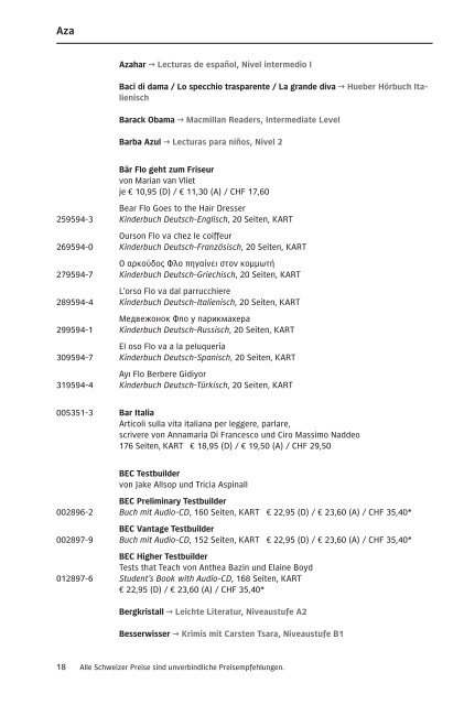 Gesamtverzeichnis 2011:Gesamtverzeichnis 2011 - Hueber