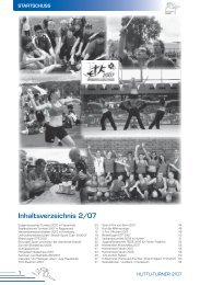 Inhaltsverzeichnis 2/07 - Turnverein Huttwil