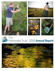2010 Annual Report - The Freshwater Trust