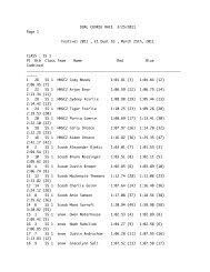 file/E1 race results 2011.pdf - Grouse Mountain Tyee Ski Club