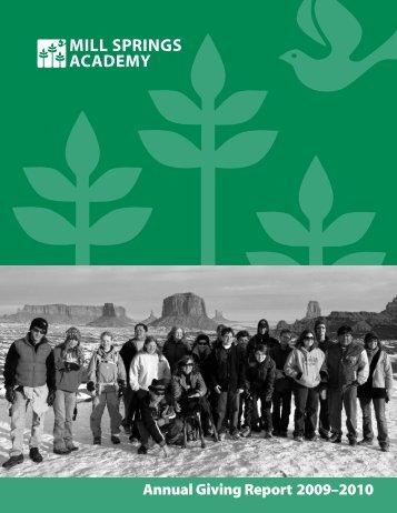 2009-2010 Annual Report - Mill Springs Academy