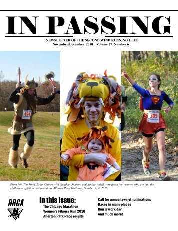 In this issue: - Second Wind Running Club