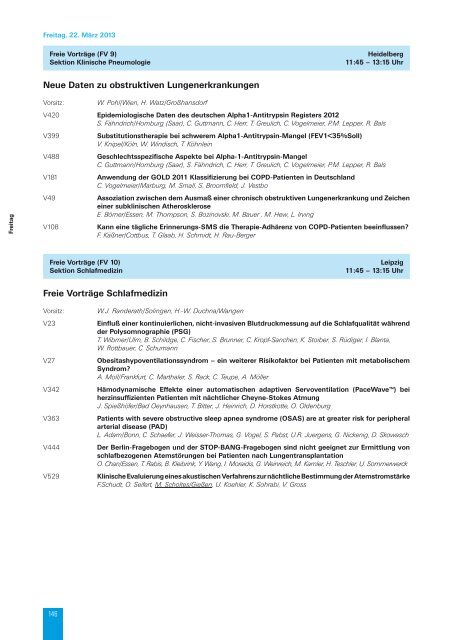 Hauptprogramm - Deutsche Gesellschaft für Pneumologie