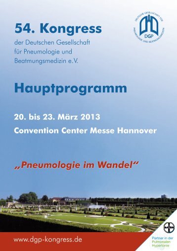 54. Kongress Hauptprogramm - SDGP