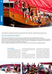 FamiLiENSEGELabENtEuEr Nordadria - Windbeutel Reisen