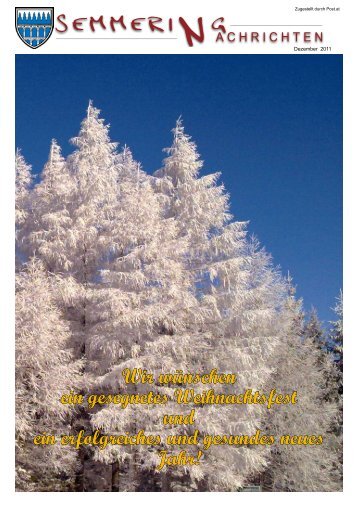 Gemeindezeitung Dezember 2011 (3,86 MB) - Semmering