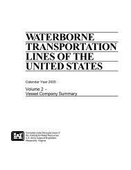 waterborne trans por ta tion lines of the united states - Institute for ...