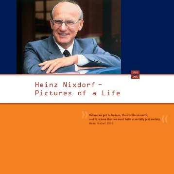 Brochure "Heinz Nixdorf - Pictures of a Life" - Heinz-Nixdorf-Stiftung