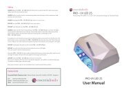 Pro -UV LED 25 - User Manual Download - Essential Nails