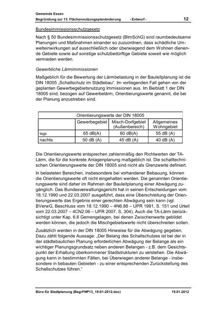 Gemeinde Essen (Oldb.) Begründung mit Umweltbericht zur 13 ...