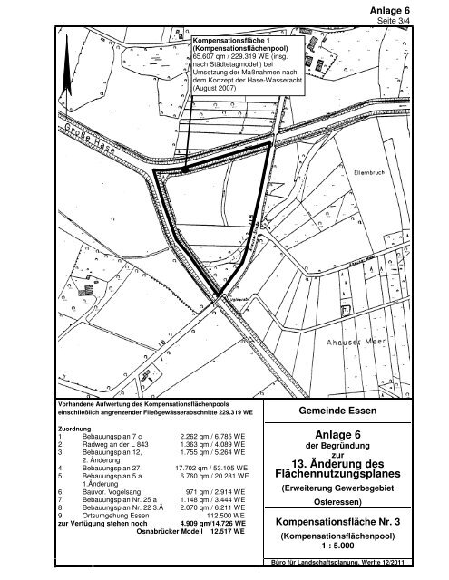 Gemeinde Essen (Oldb.) Begründung mit Umweltbericht zur 13 ...