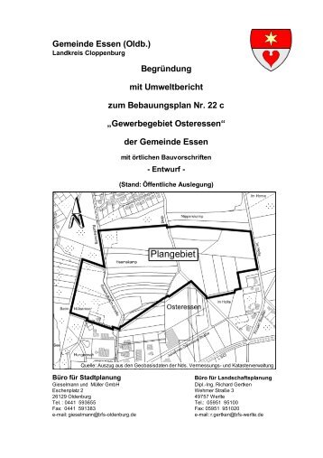 Bebauungsplan Nr. 22 c - Essen-Oldb