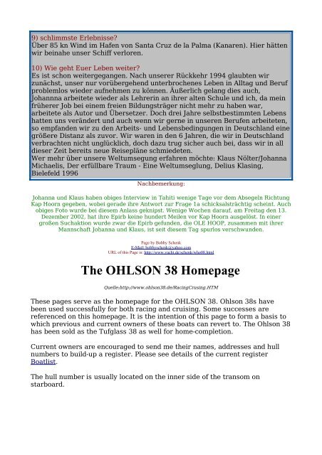 OLE HOOP - Ohlson 38