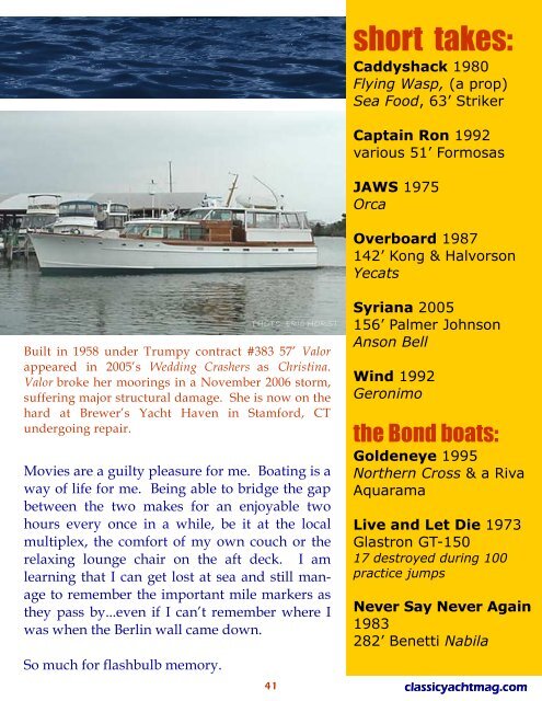 Spring 2007 - Classic Yacht Magazine