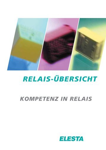 RELAIS-ÜBERSICHT - Elesta GmbH