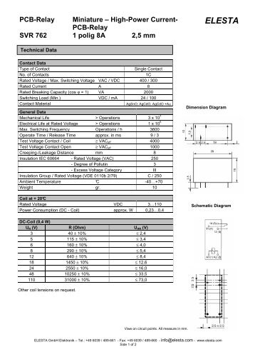 SVR 762 - Elesta GmbH
