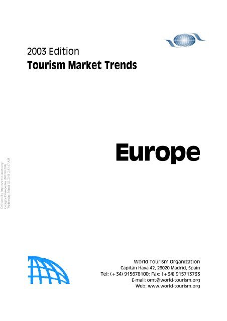 Tourism Market Trends Europe