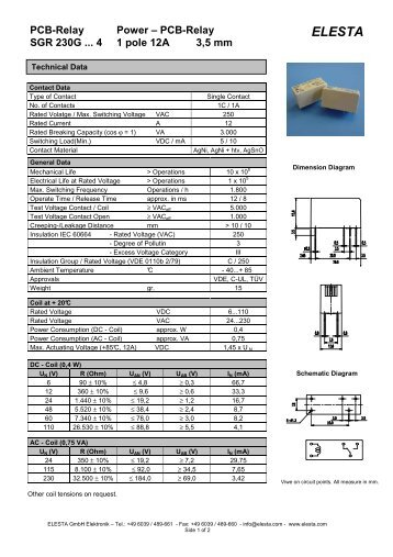 SGR 230 G ... 4 - Elesta GmbH