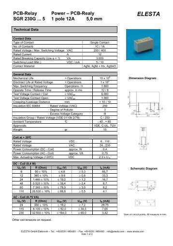 PCB-Relay Power - Elesta GmbH