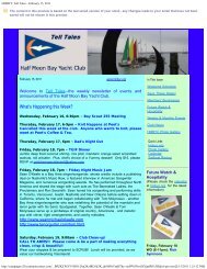 HMBYC Tell Tales - February 15, 2011 - Half Moon Bay Yacht Club