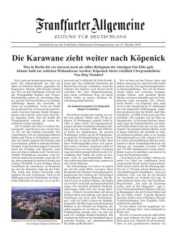 Die Karawane zieht weiter nach Köpenick - estavis.de