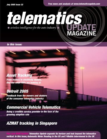 Commercial Vehicle Telematics - Telematics Update