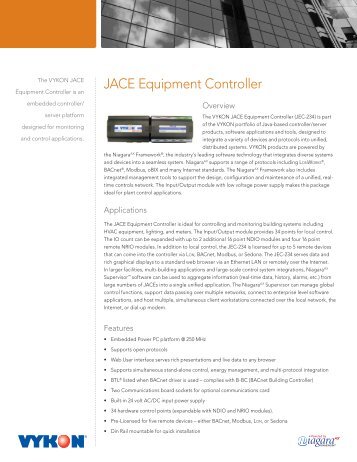 The VYKON JACE Equipment Controller (JEC-234)