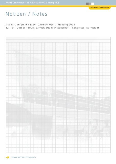 Programmheft ACUM2008 - ANSYS Conference & CADFEM Users ...