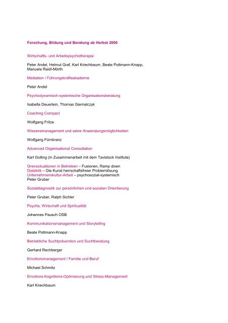 SFU Psyche und Wirtschaft Folder (pdf)