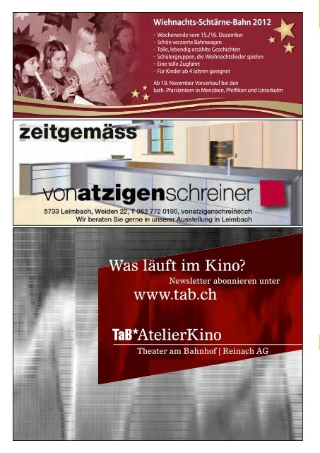 Das informative Monatsmagazin für Reinach 12 / 2012