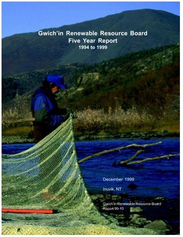 GRRB report 5 year - Gwich'in Renewable Resources Board