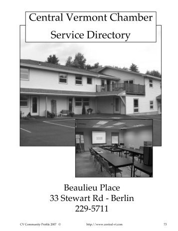 Central Vermont Chamber Service Directory