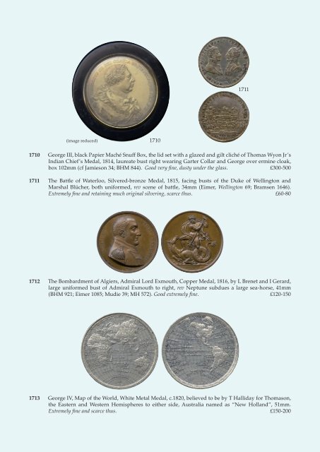 BRITISH COMMEMORATIVE MEDALS - Baldwin's