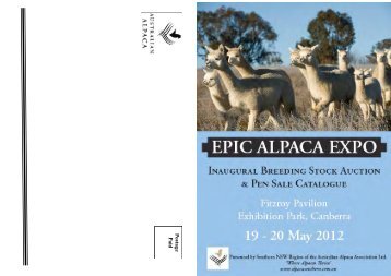 Catalogue - Southern NSW Region of the Australian Alpaca ...