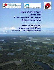 GRRB Recommended GFMP - Gwich'in Renewable Resources Board