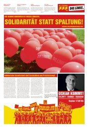 OSKAR KOMMT! - Die Linke. Hannover