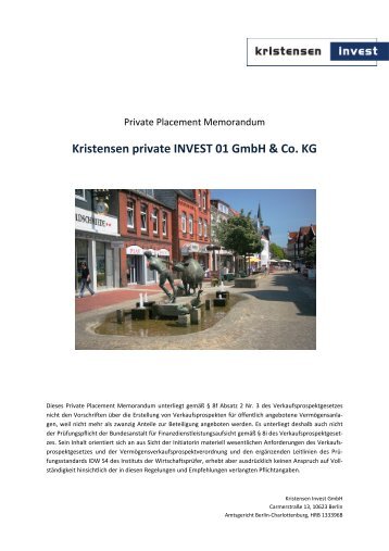 Kristensen private INVEST 01 GmbH & Co. KG