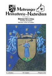 Ausgabe 96 Pfingsten 2002 - Mohrungen
