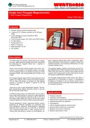 Single Axis Fluxgate Magnetometer - Wuntronic GmbH