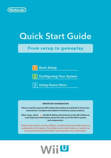 Nintendo Wii U Quick Start Guide (PDF)