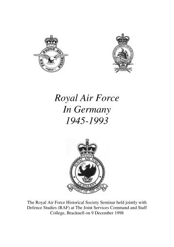 Journal 22A - RAF in Germany - Royal Air Force Museum