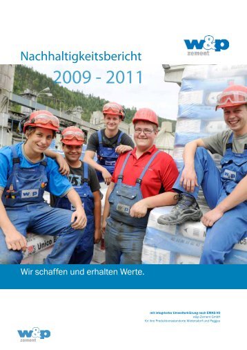 Nachhaltigkeitsbericht - Wietersdorfer & Peggauer Zementwerke ...