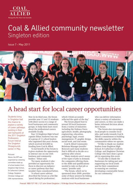 Coal & Allied Community Newsletter Singleton edition May