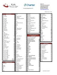 xm satellite radio channel lineup direct tv