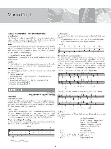 Ameb Online Music Craft Exams Ameb Online Music Craft Exams