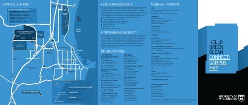 GREEN CLEAN CONNECT: CAMPUS MAP - University of Wollongong